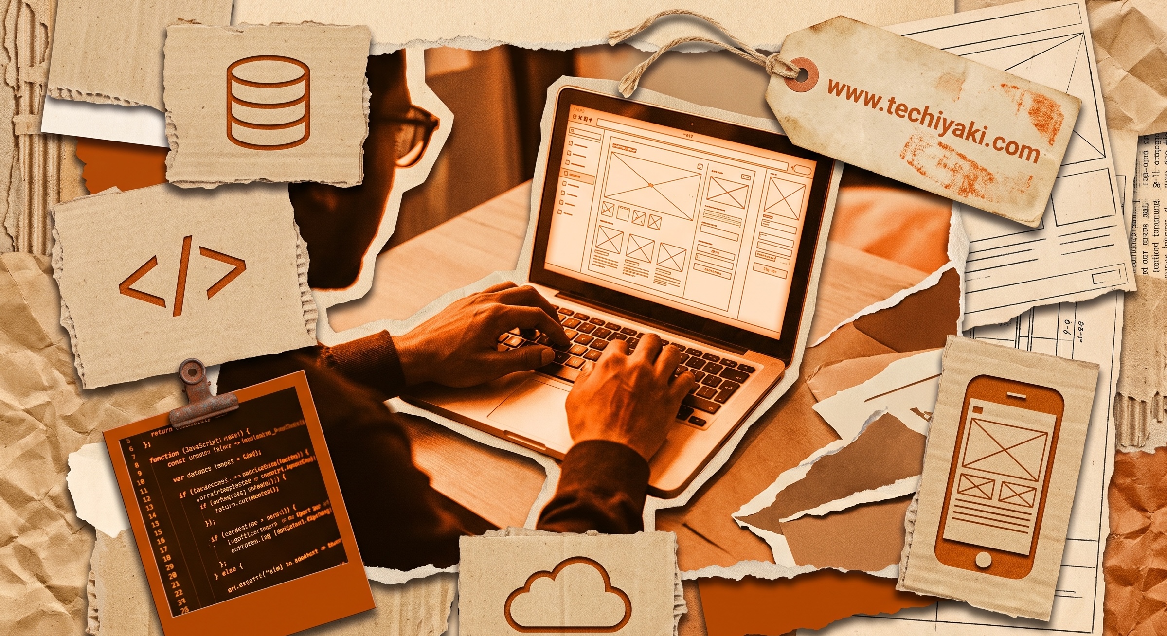 Techiyaki Workspace Collage